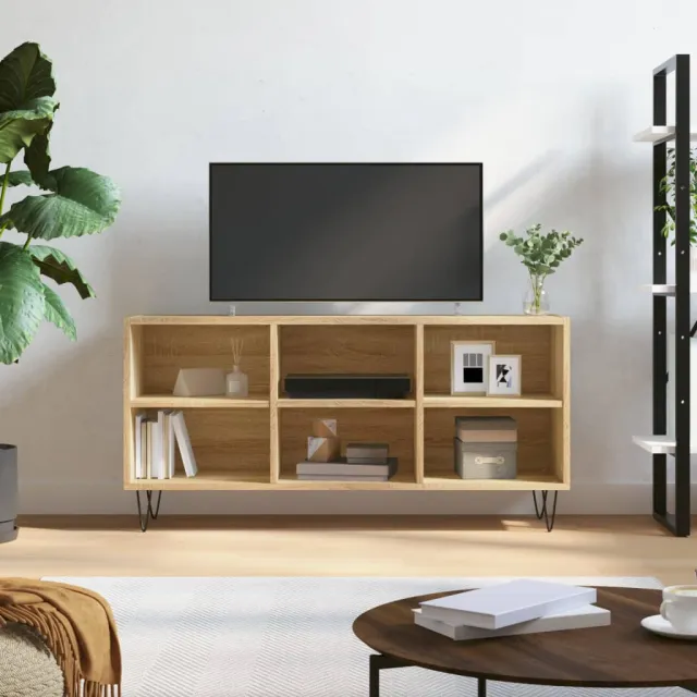 vidaXL Tv-meubel 103,5x30x50 cm bewerkt hout sonoma eikenkleurig, foto 2