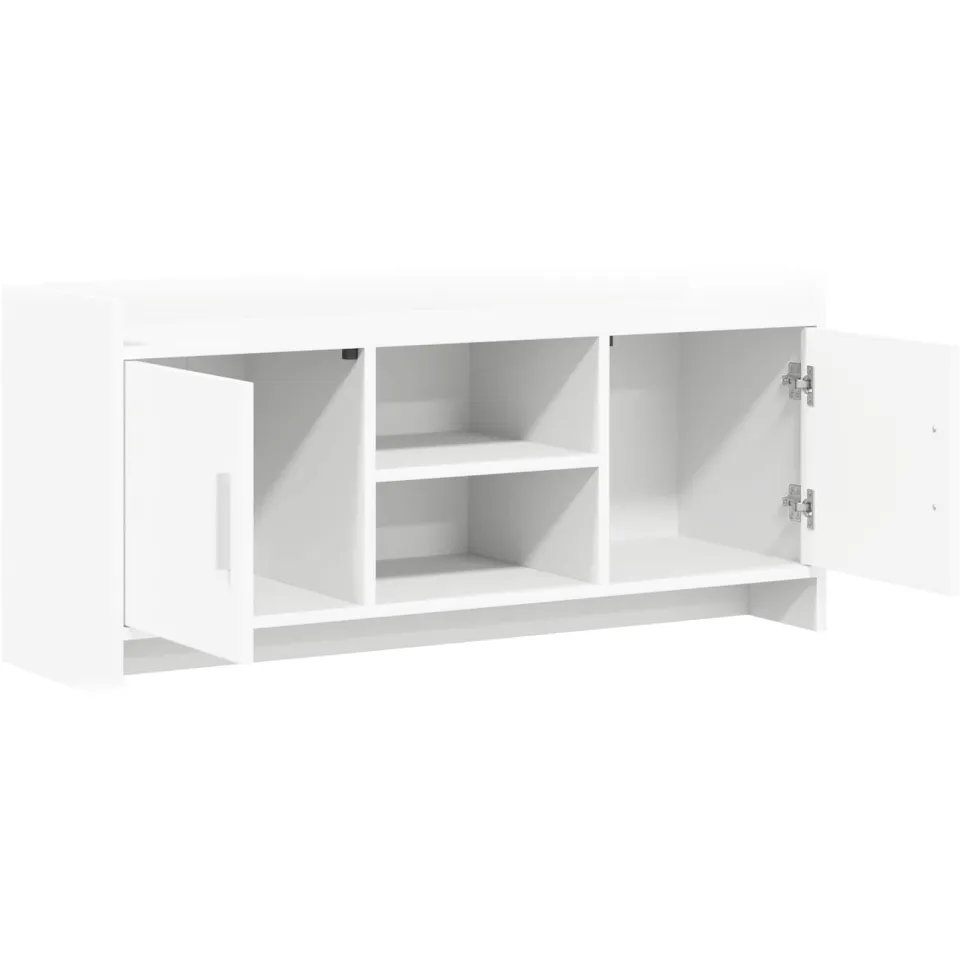 vidaXL TV-kast 102 x 33 x 47 cm Wit Bewerkt hout, foto 4