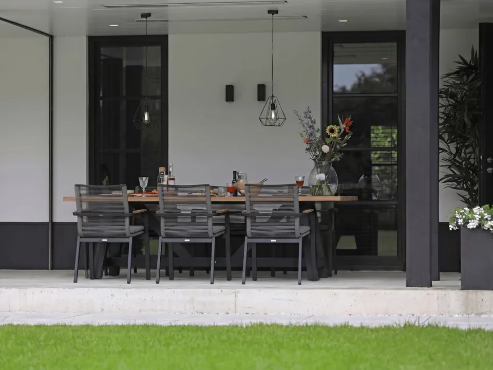 Bellagio tuinmeubelen Bellagio Marudo/Induno Deens Ovaal 240cm dining tuinset 7-delig stapelbaar, foto 5