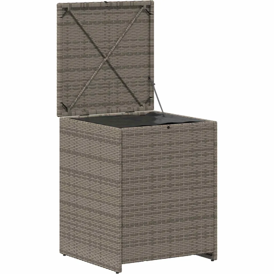 vidaXL Kussenbox 55 x 55 x 69 cm staal grijs, foto 4