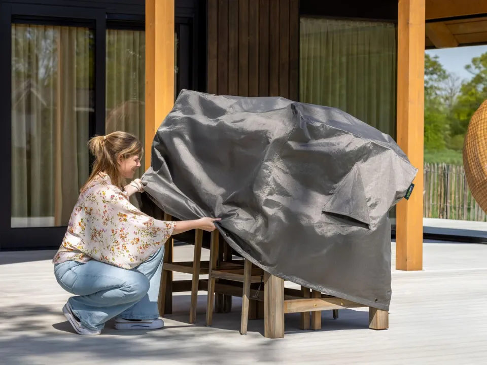 Kees Smit Collectie Kees Smit Tuinmeubelhoes barset 155x135x95cm grijs, foto 3