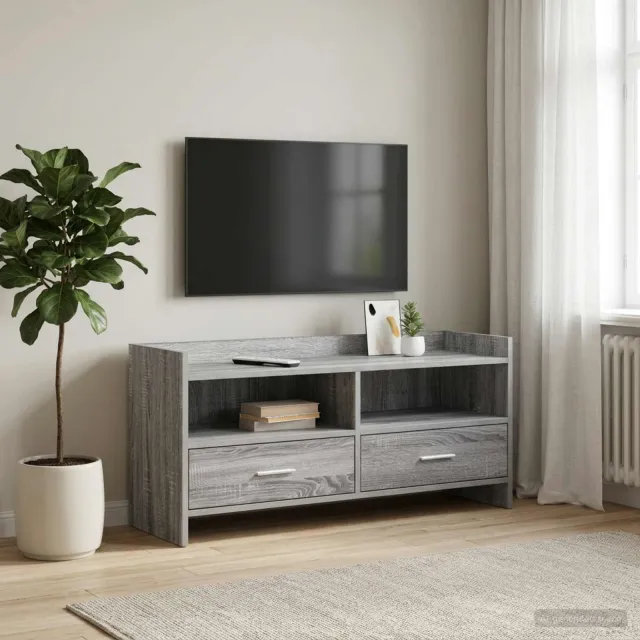 vidaXL TV-kast 100 x 33 x 47 cm Grijs Sonoma Bewerkt hout, foto 2