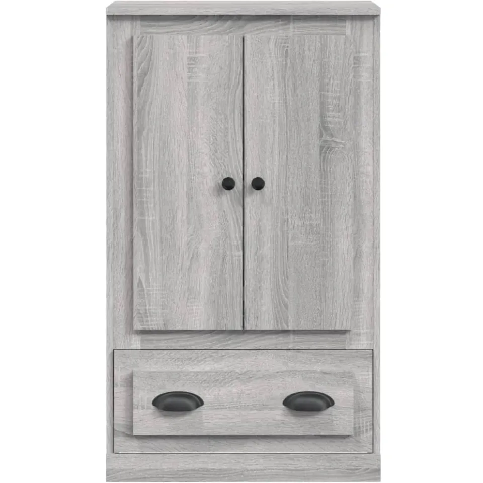 vidaXL Hoge kast 60x35,5x103,5 cm bewerkt hout grijs sonoma eikenkleur, foto 4
