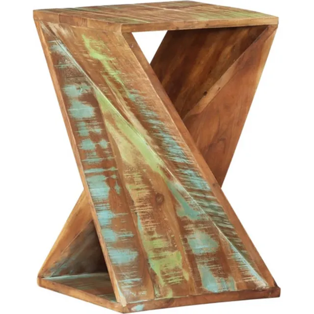 vidaXL Bijzettafel - 35x35x55 - cm - massief - gerecycled - hout Bruin