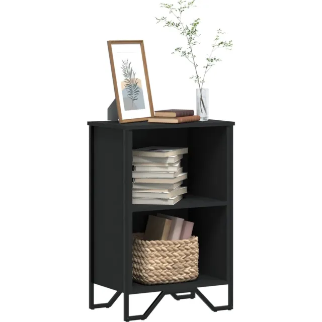 vidaXL Boekenkast 50x31x74,5 cm bewerkt hout zwart