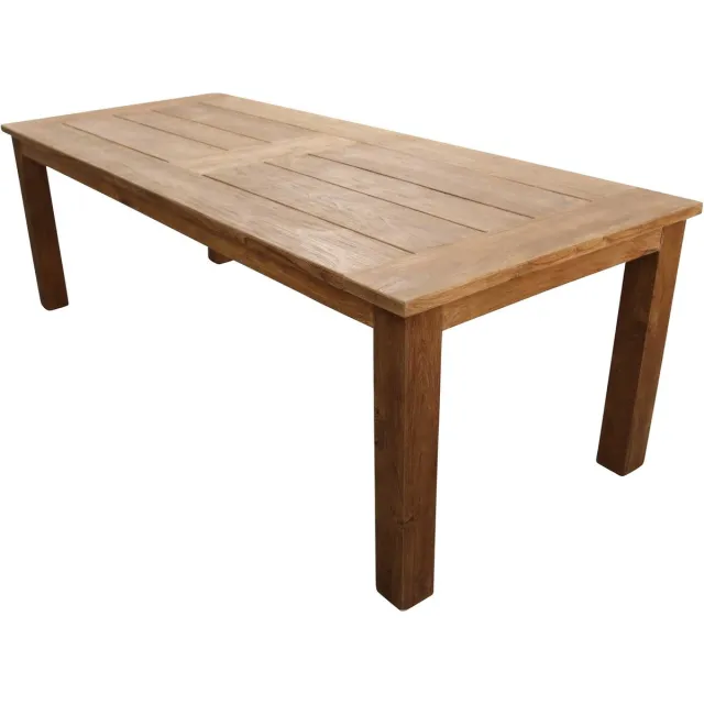 4 Seizoenen Tuinmeubelen Rechthoekige tuintafel Ayra 180 cm | 4 personen | Naturel | Teakhout