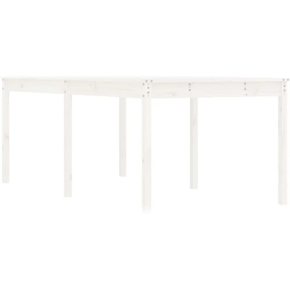 vidaXL Tuintafel 203,5x100x76 cm massief grenenhout wit