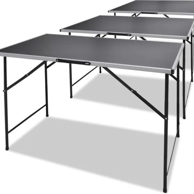 vidaXL Behangtafels inklapbaar 3 st zwart