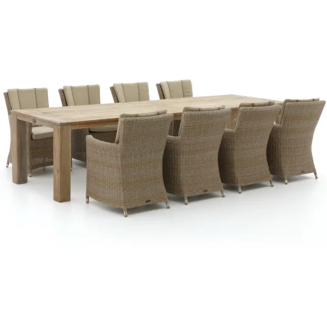Intenso Furniture Intenso Adriano/ROUGH-X 320cm dining tuinset 9-delig bruin, foto 2