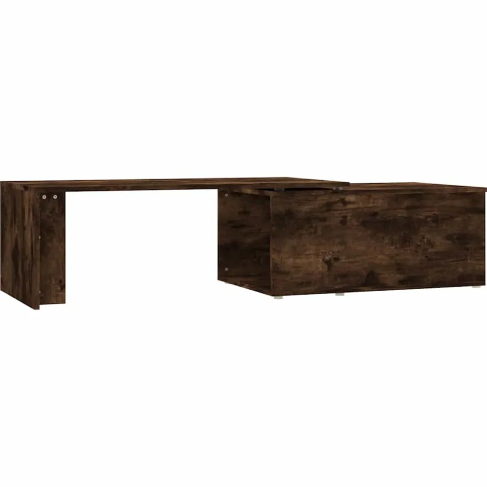 vidaXL Salontafel 150x50x35 cm bewerkt hout gerookt eikenkleurig Bruin