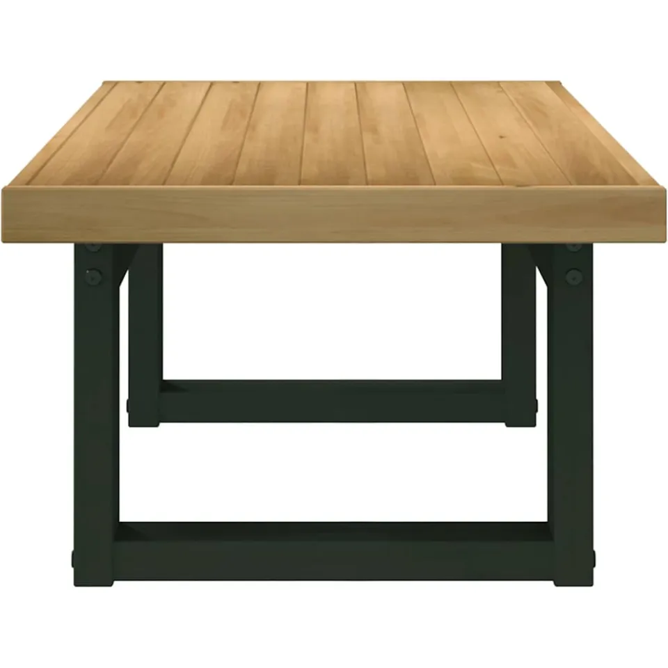 vidaXL Salontafel NOAIN U-vormige poten 120x60x40 cm massief hout bruin, foto 4
