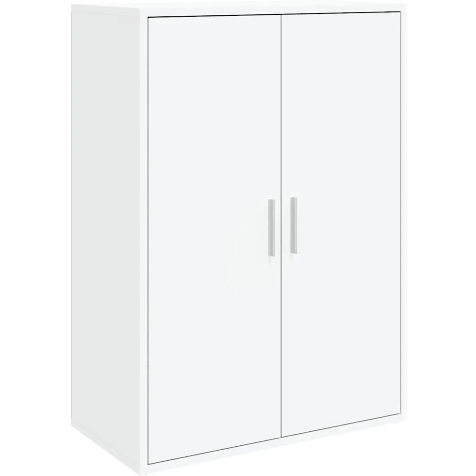 vidaXL Dressoirs 2 st 60x31x84 cm bewerkt hout wit, foto 4