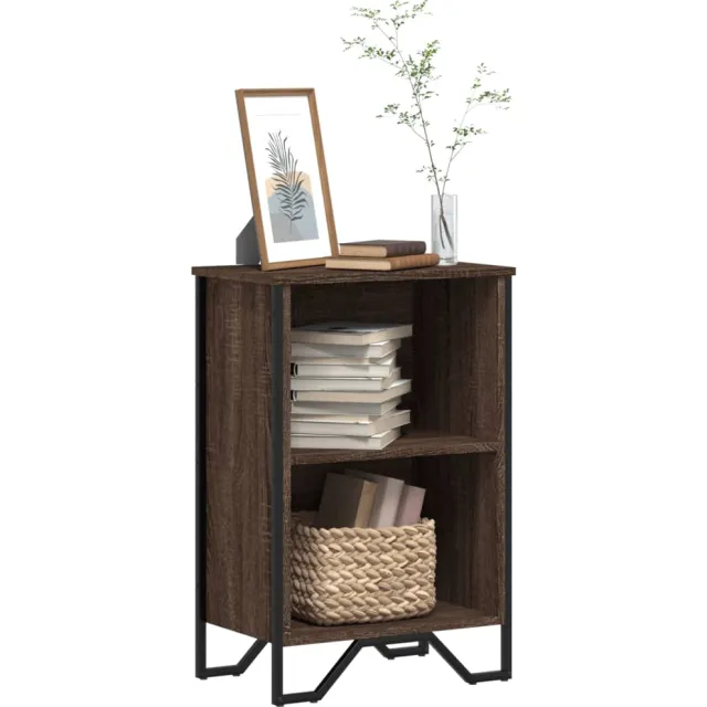 vidaXL Boekenkast 50x31x74,5 cm bewerkt hout bruin eikenkleur, foto 2