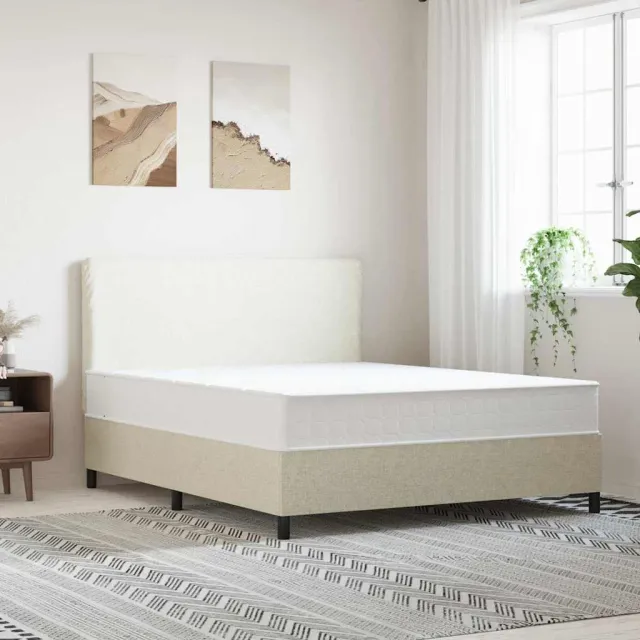 vidaXL Pocketveringmatras middelhard-hard 160x200 cm Super King Size wit