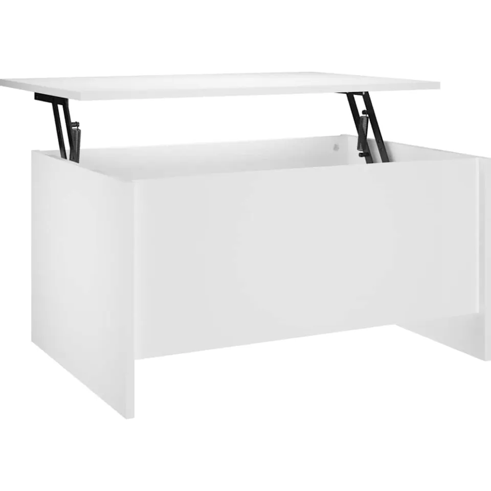 vidaXL Salontafel 80x55,5x41,5 cm bewerkt hout wit