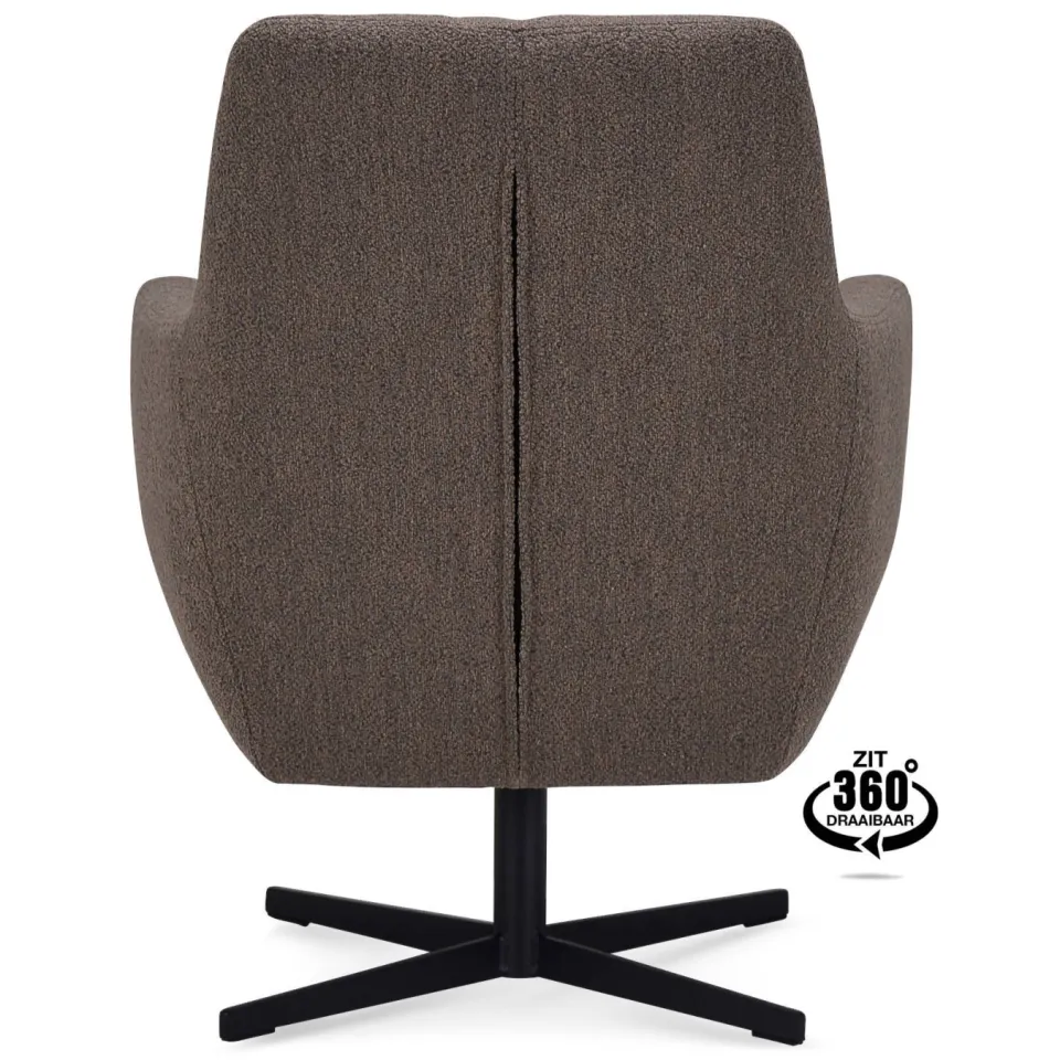 Wehkamp Home Fauteuil Harry bruin, foto 3