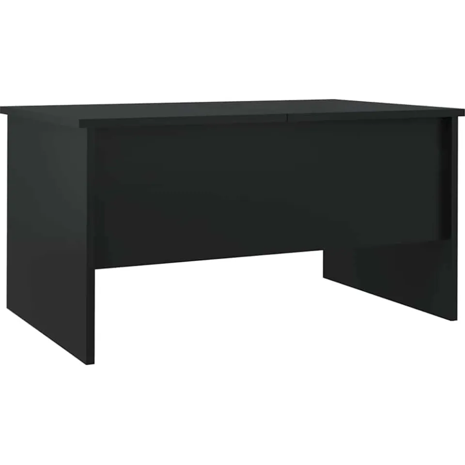 vidaXL Salontafel 80x50x42,5 cm bewerkt hout zwart, foto 4