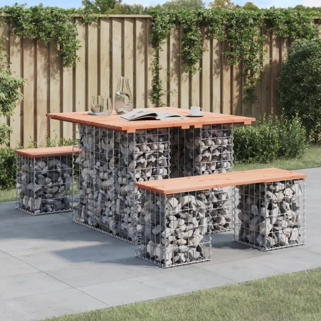 vidaXL Tuintafel schanskorfontwerp 100x102x72 cm massief douglashout Bruin