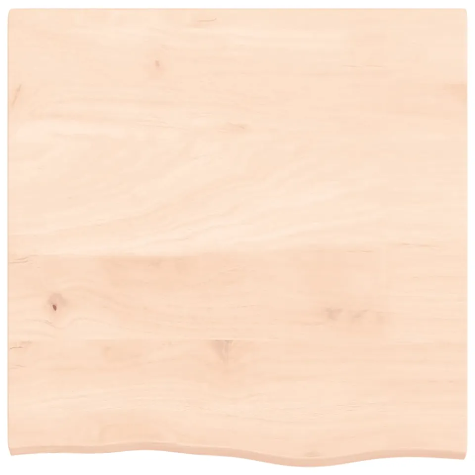 vidaXL Tafelblad 60x60x2 cm onbehandeld massief eikenhout Bruin