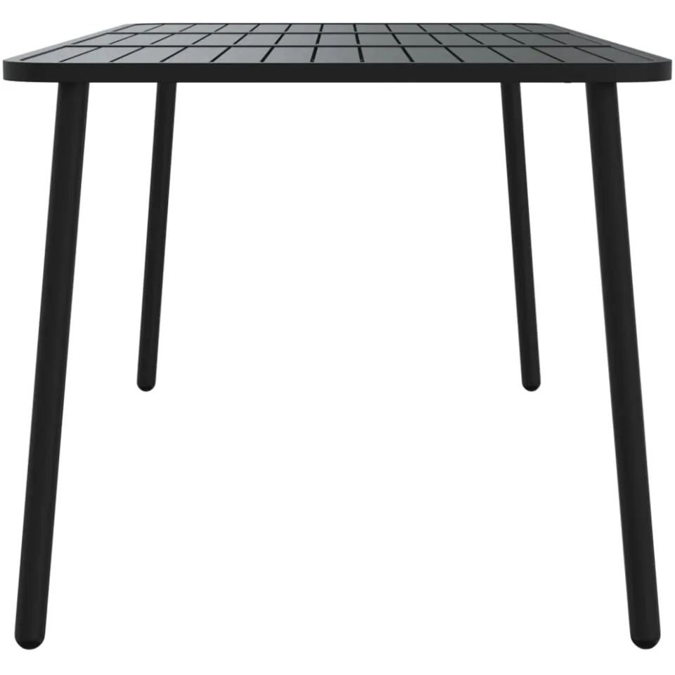 vidaXL Tuintafel 165x80x71 cm staal antracietkleurig, foto 4