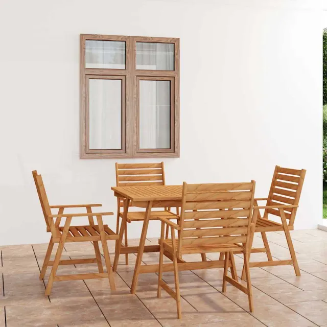 vidaXL 5-delige Tuinset massief acaciahout bruin, foto 2