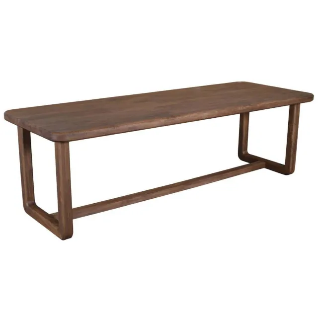 Giga Meubel Eettafel Loja - Rechthoek Donkerbruin Mangohout - 250x90x76cm
