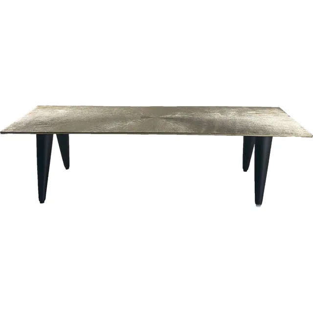 Oist Design Zeno Coffee Table - Aluminium Champagne - 40 x 120 x 31 cm