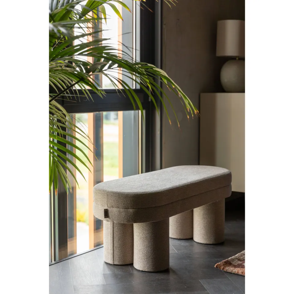 Dutchbone Fern bankje beige, foto 3