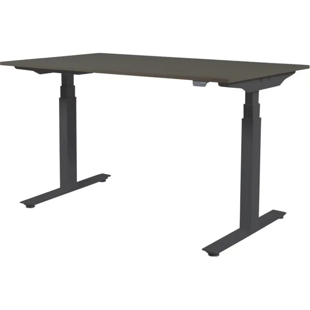 Schaffenburg Zit Sta Bureau - Plus Elek 160x80 logan eik - zwart frame Zwart (RAL9005)/Logan eiken