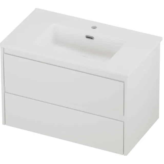 Proline Tribute Badmeubelset Porselein Elegant 1 Kraangat 80x46x54 cm Mat White Mat Wit