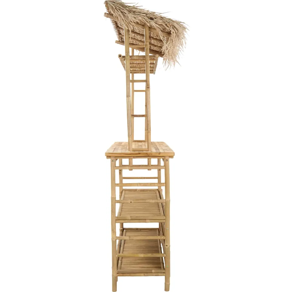 vidaXL Buiten Bartafel Naturel 110 x 50 x 209 cm Bamboe, foto 4