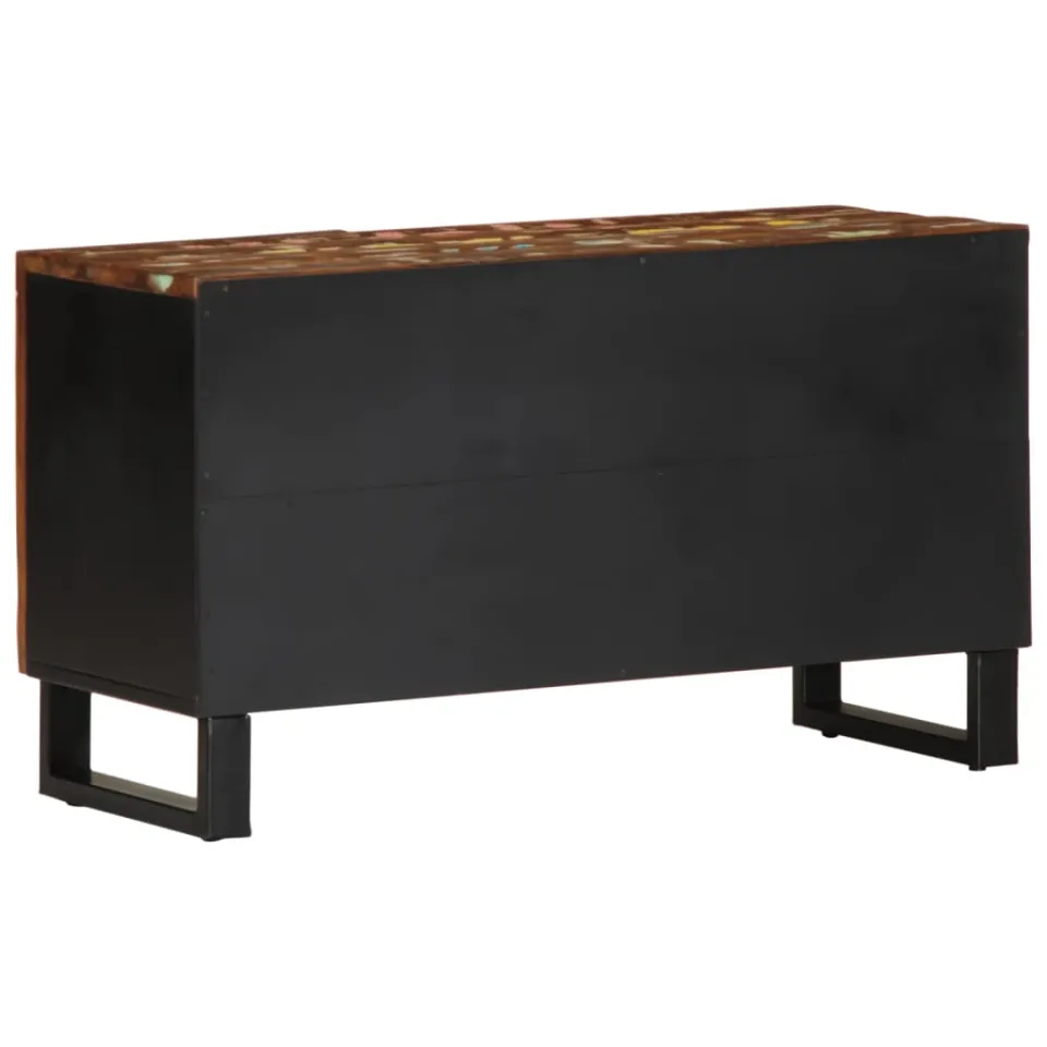 vidaXL Tv-meubel 80x33x46 cm massief hout gerecycled en bewerkt hout bruin, foto 4