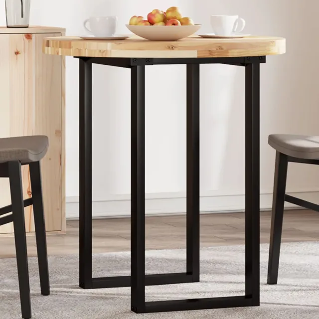 vidaXL Tafelblad rond Ø 70x4 cm massief acaciahout Bruin
