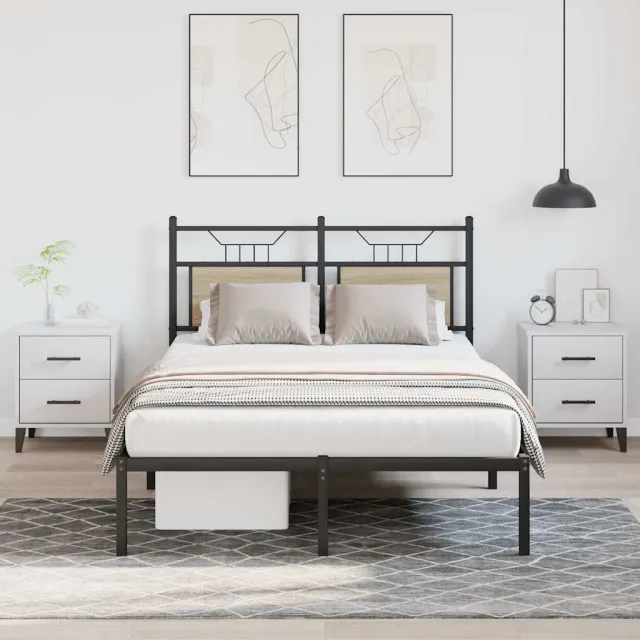 vidaXL Bedframe zonder matras hout sonoma eikenkleurig 120x200 cm
