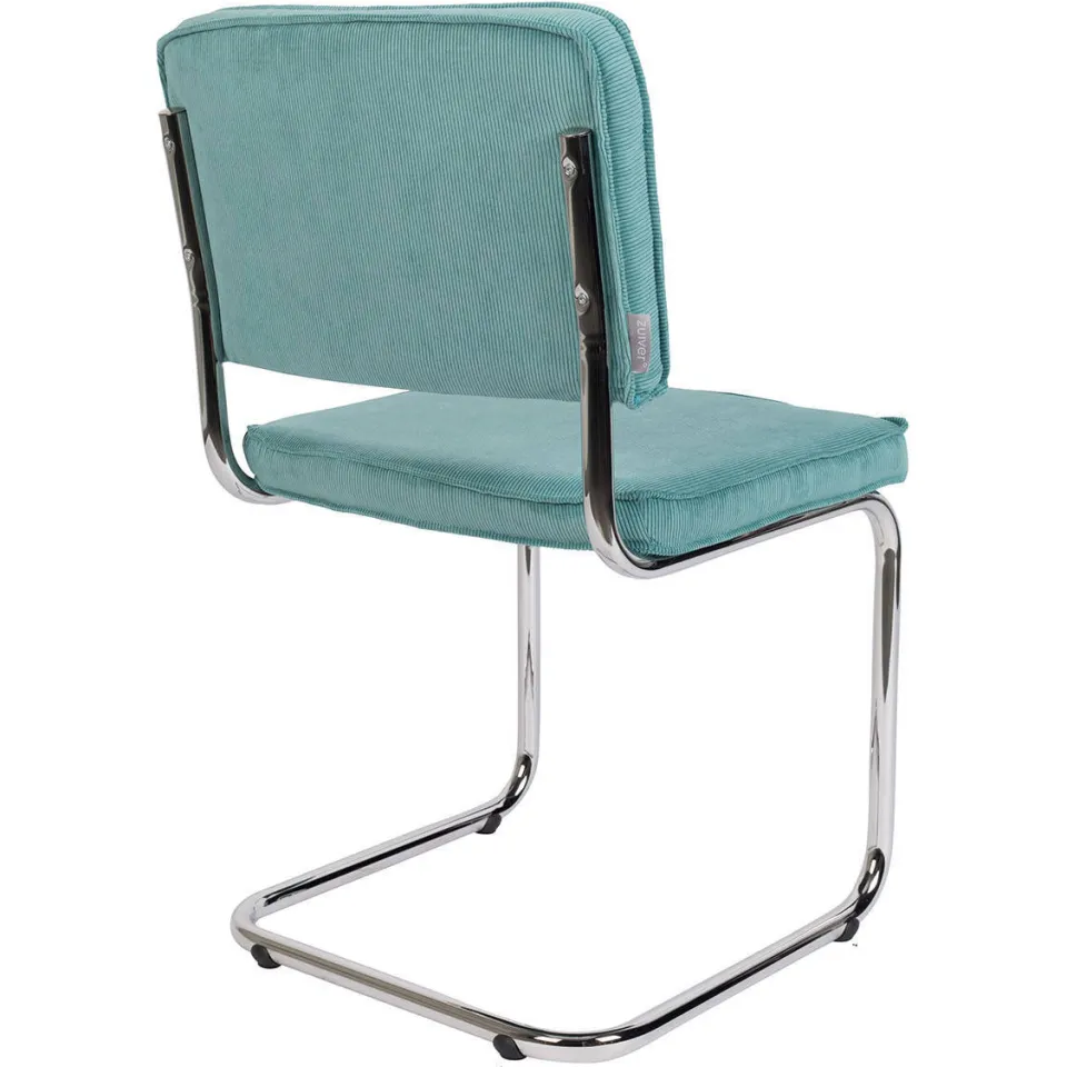 Zuiver Ridge Rib eetkamerstoel blauw, foto 6