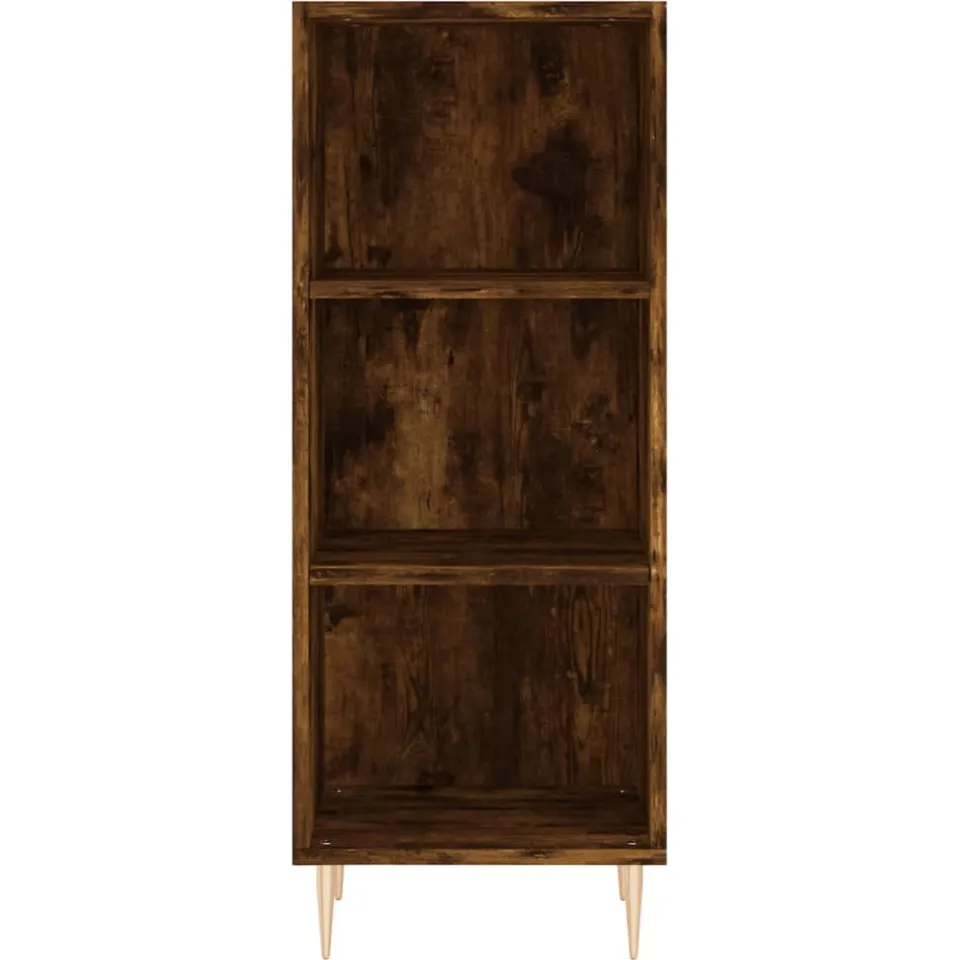 vidaXL Dressoir 34,5x32,5x90 cm bewerkt hout gerookt eikenkleurig Bruin