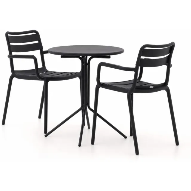 Forza Furniture Forza Vico/Aziano ø60cm dining tuinset 3-delig stapelbaar, foto 2