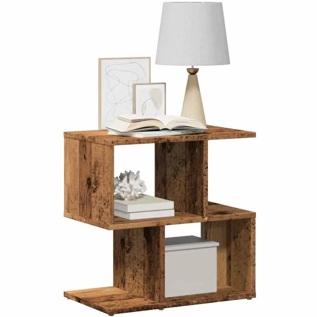 vidaXL Nachtkastjes 2 st 50x30x51,5 cm bewerkt hout oud houtkleurig Bruin