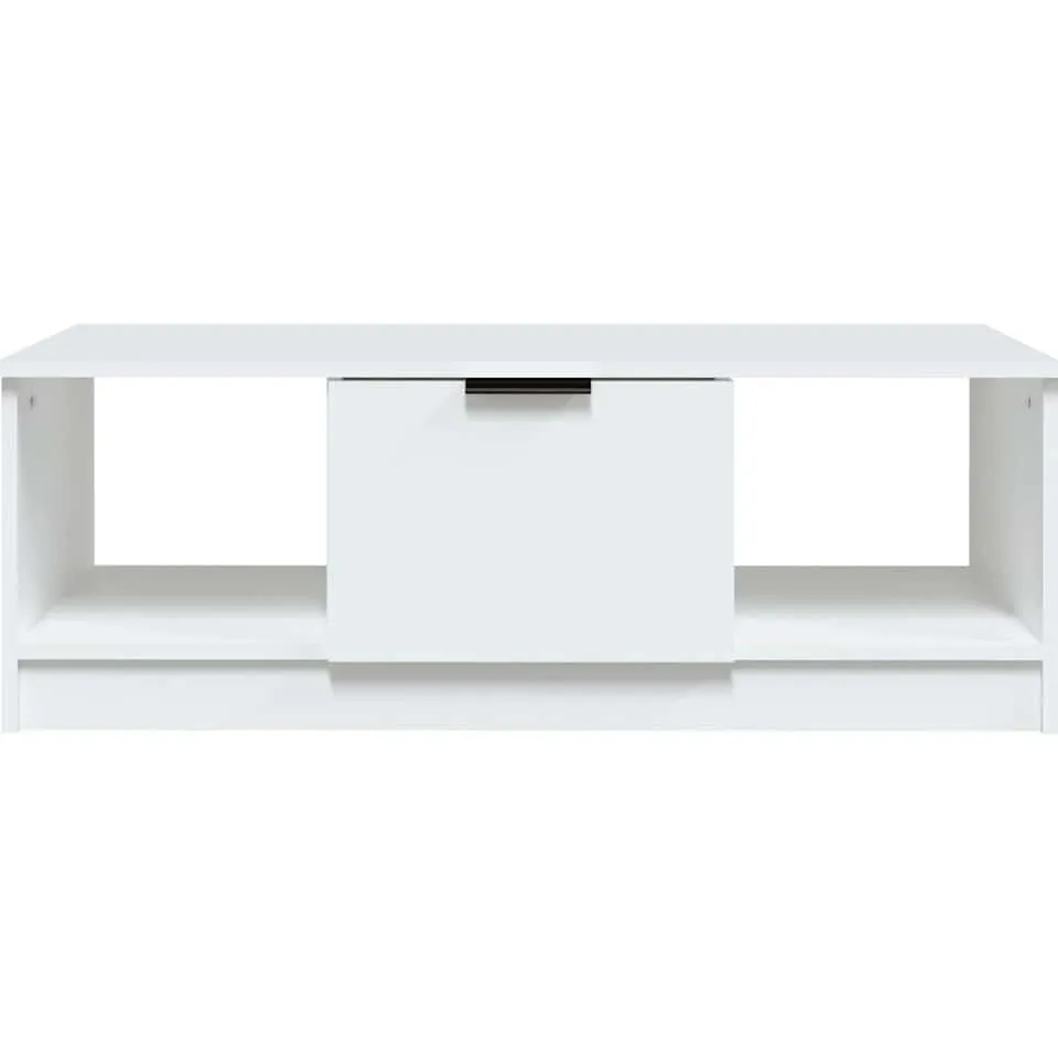 vidaXL Salontafel 102x50x36 cm bewerkt hout wit, foto 4