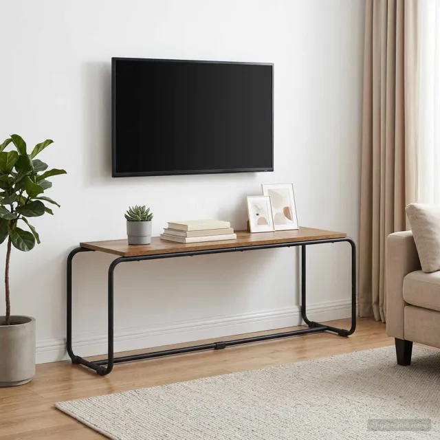 vidaXL TV-standaard 113.5 x 35.5 x 42 cm Oud hout Bewerkt hout Bruin