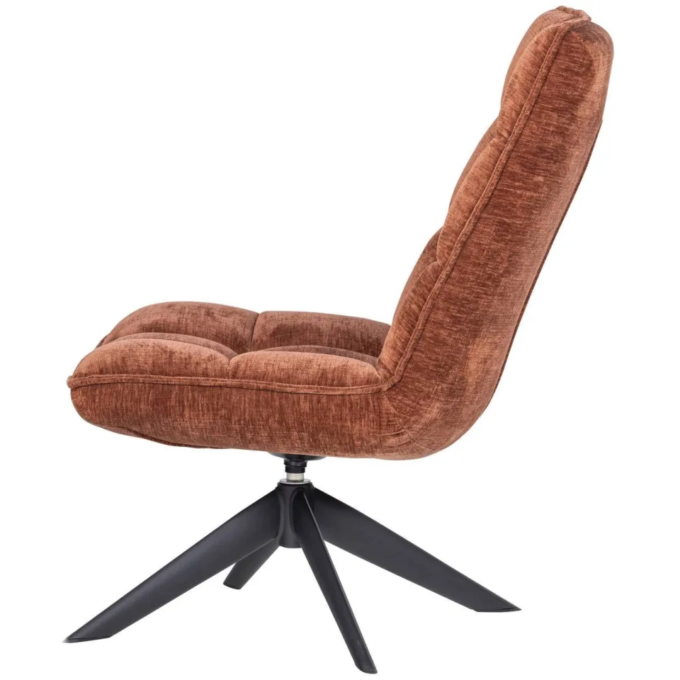 WOOOD Jouke Draaifauteuil - Polyester - Zand - 97x70x85, foto 3