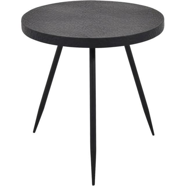 In And Outdoormatch Bijzettafel - Zwart - Ø38x38,5 cm matt black