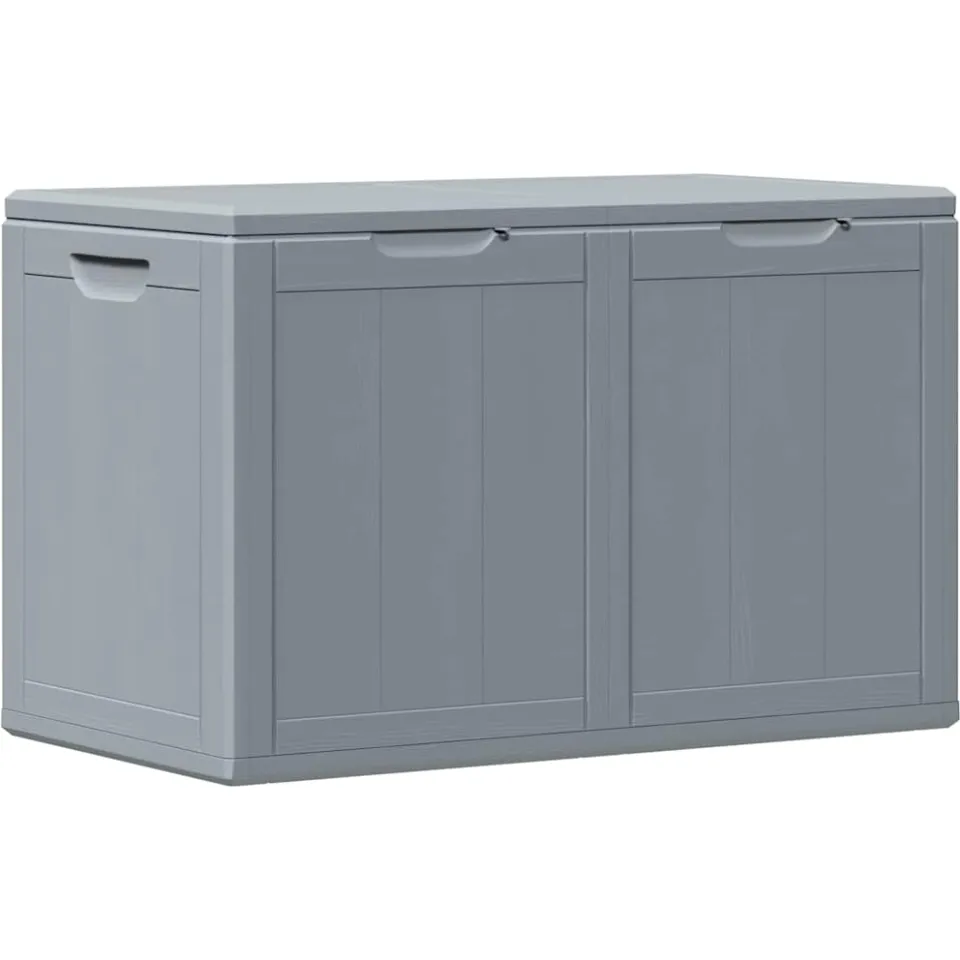 vidaXL Tuinbox 180 L PP houtlook grijs, foto 3
