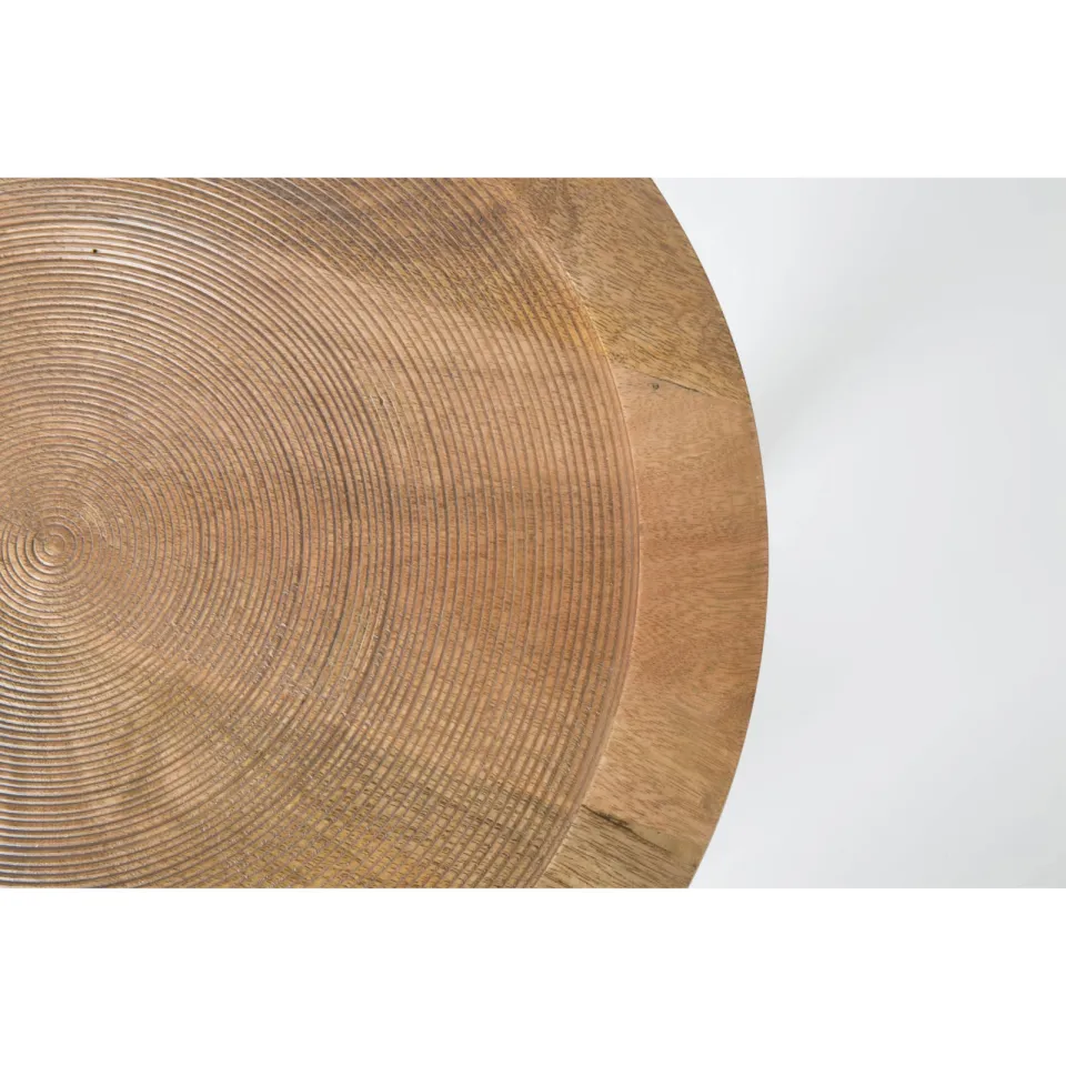 Zuiver Dendron bijzettafel rond bruin, foto 7