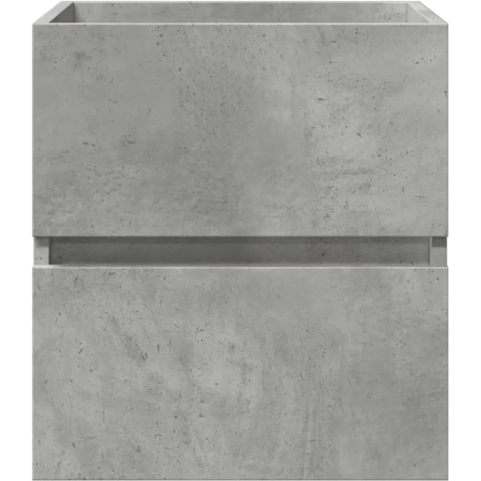 vidaXL Wastafelkast 41x38,5x45 cm spaanplaat betongrijs grijs, foto 4