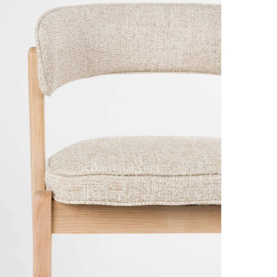 Zuiver Bright eetkamerstoelen set van 2 beige, foto 7