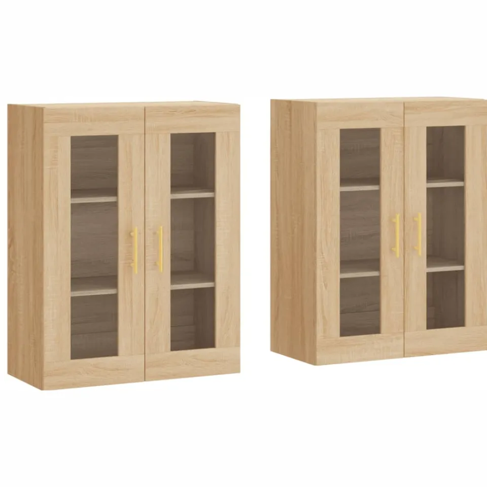vidaXL Hangkasten 2 st bewerkt hout sonoma eikenkleurig, foto 3