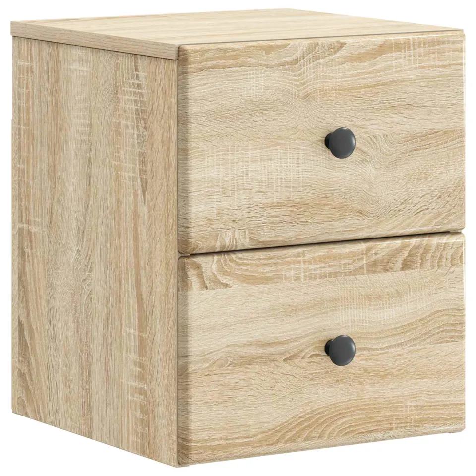 vidaXL Wandbeugel Bedkast Sonoma Eiken 34,5 x 33 x 40 cm Bewerkt hout, foto 3