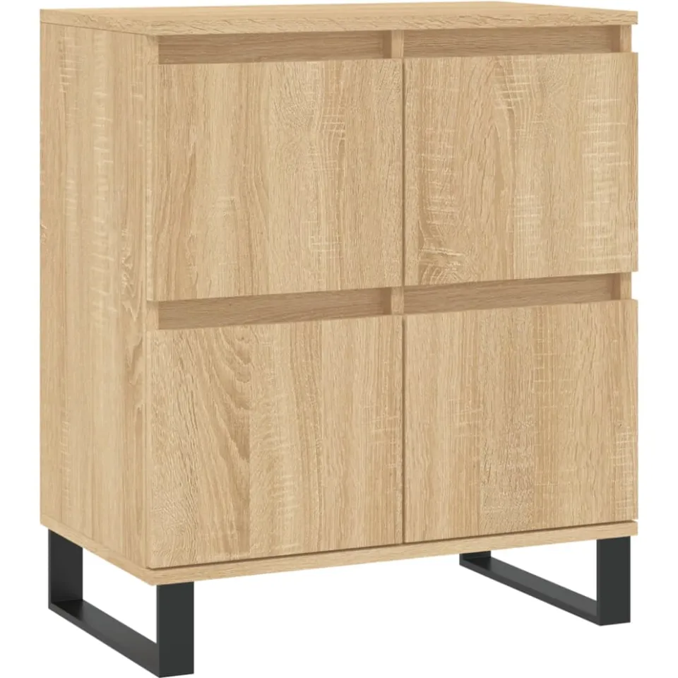 vidaXL Dressoirs 3 st bewerkt hout sonoma eiken, foto 4