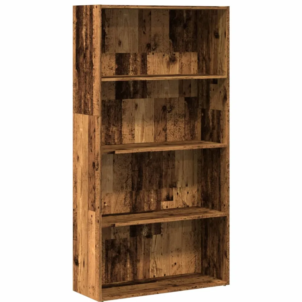 vidaXL Boekenkast 80x30x152 cm bewerkt hout oud houtkleurig bruin, foto 3